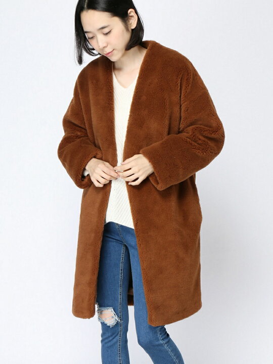 楽天市場】【SALE／31%OFF】ノーカラーコート JEANASIS ジーナシス  