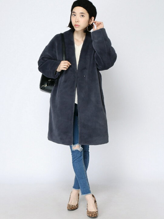 楽天市場】【SALE／31%OFF】ノーカラーコート JEANASIS ジーナシス  