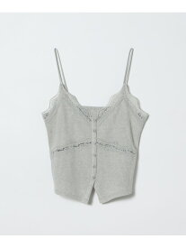 【SALE／37%OFF】リブカットレーストリムキャミ JEANASIS ジーナシス トップス カットソー・Tシャツ グレー ブラック ホワイト【RBA_E】[Rakuten Fashion]