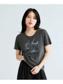 【SALE／50%OFF】FluidロゴフライスチビTEE JEANASIS ジーナシス トップス カットソー・Tシャツ グレー ブラック ホワイト【RBA_E】[Rakuten Fashion]