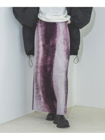 【SALE／60%OFF】ニュアンスパターンロングスカート JEANASIS ジーナシス スカート ロング・マキシスカート パープル ブラック グレー【RBA_E】[Rakuten Fashion]