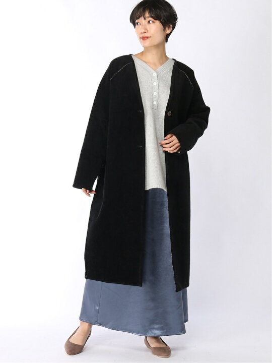 楽天市場】【SALE／63%OFF】RVボアノーカラーコート JEANASIS 
