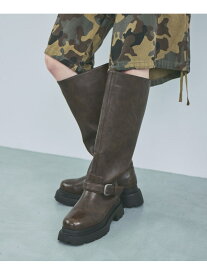 ベルトライディングロングブーツ JEANASIS ジーナシス シューズ・靴 ブーツ ブラウン ブラック【送料無料】[Rakuten Fashion]