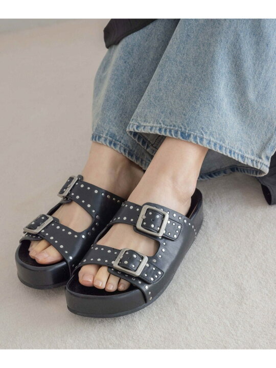 楽天市場】【SALE／55%OFF】スタッズベルトフラットサンダル JEANASIS 