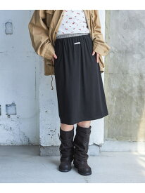 【SALE／53%OFF】【接触冷感】カットミディナロースカート JEANASIS ジーナシス スカート ミディアムスカート グレー ブラック【RBA_E】[Rakuten Fashion]