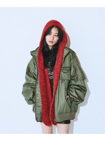 【SALE／50%OFF】Army BIGブルゾン JEANASIS ジーナシス ジャケット・アウター ブルゾン・ジャンパー ホワイト ブラック ブラウン カーキグリーン【RBA_E】【送料無料】[Rakuten Fashion]