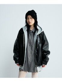 【SALE／61%OFF】ヴィンテージレザーブルゾン JEANASIS ジーナシス ジャケット・アウター ブルゾン・ジャンパー ブラウン ベージュ ブラック【RBA_E】【送料無料】[Rakuten Fashion]
