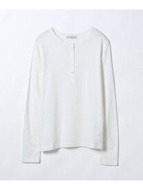 スムースコットンヘンリーロンTEE JEANASIS ジーナシス トップス カットソー・Tシャツ ホワイト ブラック グレー【送料無料】[Rakuten Fashion]