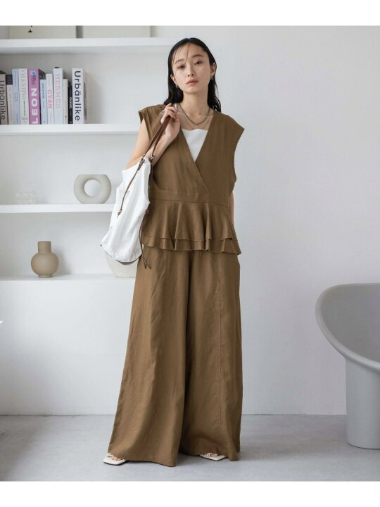 楽天市場】【SALE／30%OFF】ペプラムオールインワン JEANASIS 