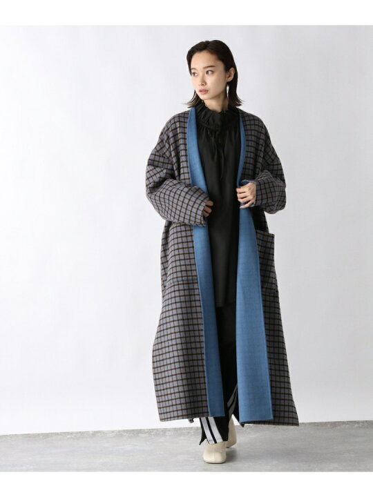 楽天市場】【SALE／50%OFF】(W)ノーカラーRチェックコート JEANASIS 