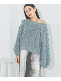 【SALE／60%OFF】ラメカットジャガードショートプルオーバー JEANASIS ジーナシス トップス ニット ベージュ グレー ブラック ブルー【RBA_E】[Rakuten Fashion]