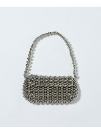 【SALE／58%OFF】ビーズミニショルダーBAG JEANASIS ジーナシス バッグ ハンドバッグ グリーン シルバー【RBA_E】[Rakuten Fashion]