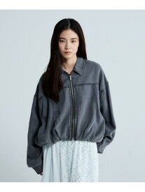 【SALE／32%OFF】【WEB限定】デニムZIPバルーンブルゾン JEANASIS ジーナシス ジャケット・アウター ブルゾン・ジャンパー ブルー ブラック【RBA_E】【送料無料】[Rakuten Fashion]