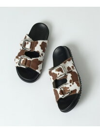 【SALE／48%OFF】バックルベルトスライドサンダル JEANASIS ジーナシス シューズ・靴 サンダル ホワイト ブラック【RBA_E】【送料無料】[Rakuten Fashion]