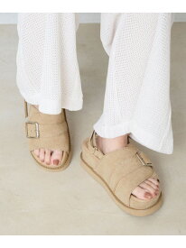 【SALE／30%OFF】パファーボリュームサンダル JEANASIS ジーナシス シューズ・靴 サンダル ブラック ベージュ【RBA_E】【送料無料】[Rakuten Fashion]