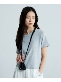 SuperiorコットンフライスTEE SS JEANASIS ジーナシス トップス カットソー・Tシャツ グレー ブラック ホワイト グリーン レッド[Rakuten Fashion]