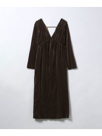 【SALE／30%OFF】Vネックベロアワンピース JEANASIS ジーナシス ワンピース・ドレス ワンピース ブラック【RBA_E】【送料無料】[Rakuten Fashion]