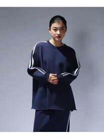 【SALE／20%OFF】ラインプルオーバーLS JEANASIS ジーナシス トップス ニット ブラック ネイビー グレー【RBA_E】【送料無料】[Rakuten Fashion]