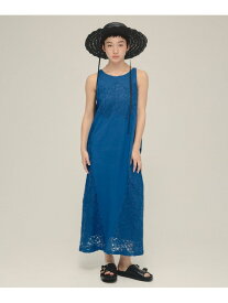 【SALE／40%OFF】Lace I Line One-Piece eL ジーナシス ワンピース・ドレス ワンピース ブルー ブラック【RBA_E】【送料無料】[Rakuten Fashion]