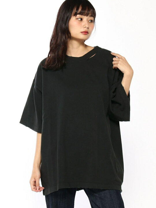 楽天市場】【SALE／55%OFF】ネックアキダメージTEE JEANASIS 