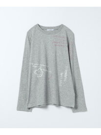 【SALE／61%OFF】グラフィティプリントロンTEE JEANASIS ジーナシス トップス カットソー・Tシャツ グレー ホワイト【RBA_E】[Rakuten Fashion]