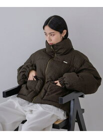 リバーシブルボリュームスタンドパファーコート JEANASIS ジーナシス ジャケット・アウター ブルゾン・ジャンパー ブラウン ホワイト ベージュ ブラック【送料無料】[Rakuten Fashion]