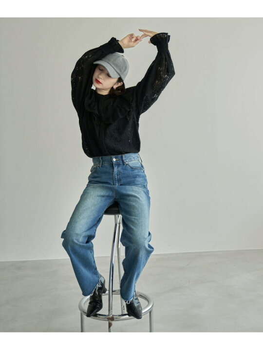 楽天市場】Highrise Straight Denim Pants eL ジーナシス パンツ 
