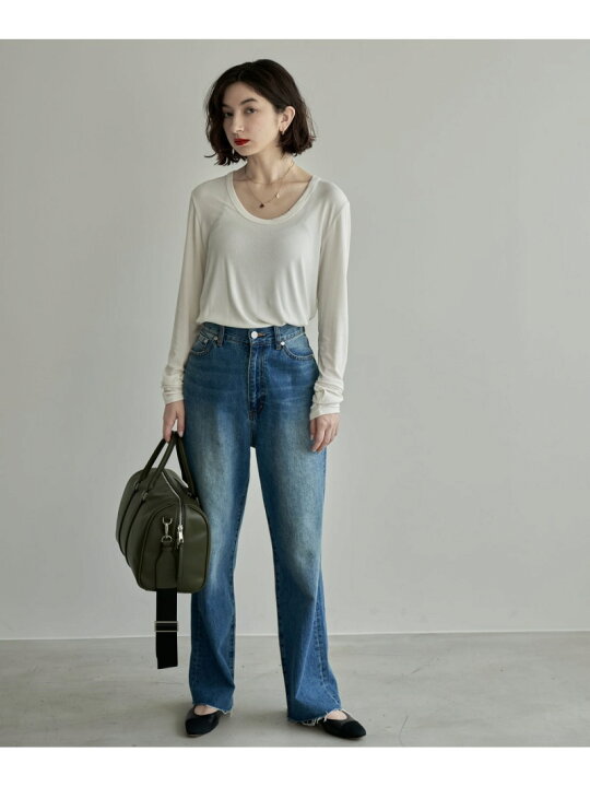 楽天市場】Highrise Straight Denim Pants eL ジーナシス パンツ 