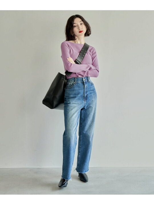 楽天市場】Highrise Straight Denim Pants eL ジーナシス パンツ  