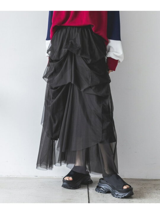 楽天市場】【SALE／40%OFF】タックボリュームチュールスカート  