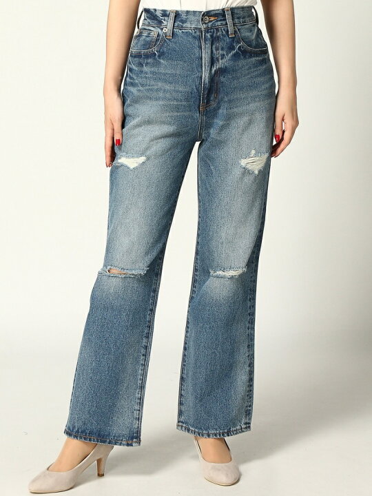 楽天市場】【SALE／62%OFF】クラッシュデニムルーズP JEANASIS 