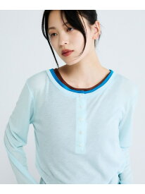 【SALE／63%OFF】3カラーシアーレイヤードヘンリー2ピース JEANASIS ジーナシス トップス カットソー・Tシャツ ブルー イエロー グレー ブラック【RBA_E】[Rakuten Fashion]
