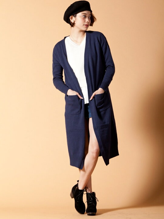 楽天市場 Sale Off 12gcnマキシロングcd Jeanasis ジーナシス ニット カーディガン ネイビー ブラック Rba E 送料無料 Rakuten Fashion Jeanasis ジーナシス