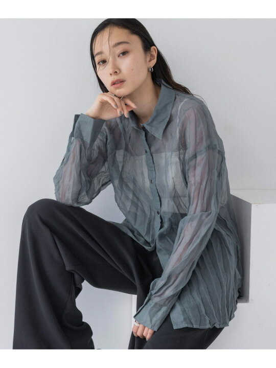 楽天市場】【SALE／60%OFF】リンクルワッシャーシアーシャツ JEANASIS 