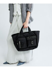 ナイロンポケットトート JEANASIS ジーナシス バッグ トートバッグ ブラック カーキグリーン【送料無料】[Rakuten Fashion]