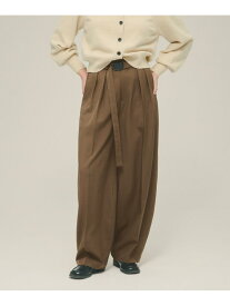 Long Belt Wide Pants eL ジーナシス パンツ その他のパンツ ブラック ブラウン【送料無料】[Rakuten Fashion]