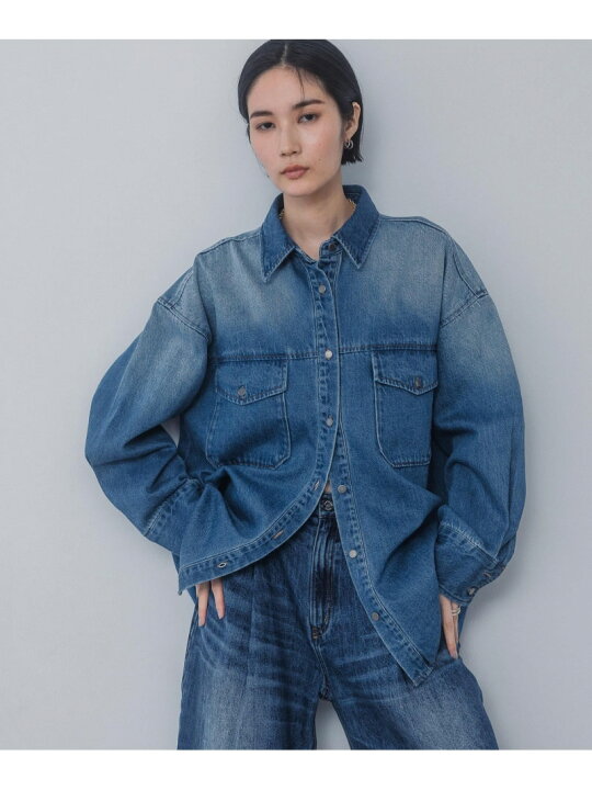 楽天市場】【SALE／40%OFF】コンビネーションデニムオーバーシャツ 