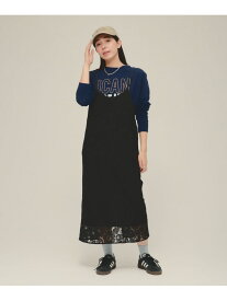 【SALE／30%OFF】Lace Cami One-piece eL ジーナシス ワンピース・ドレス ワンピース ブルー ブラック【RBA_E】【送料無料】[Rakuten Fashion]