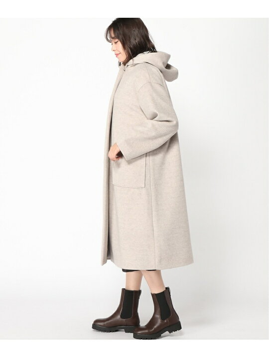 楽天市場】【SALE／36%OFF】(W)ショールフードロングコート JEANASIS 