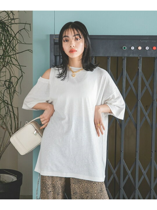 楽天市場 Sale 62 Off W アシメショルダースリットtee Jeanasis ジーナシス カットソー Tシャツ ホワイト ピンク ブラック Rba E Rakuten Fashion Jeanasis ジーナシス