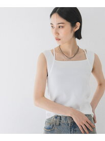 2WAYネックソウバリタンク JEANASIS ジーナシス トップス その他のトップス ブラウン イエロー グレー ネイビー ホワイト レッド ブラック ピンク【送料無料】[Rakuten Fashion]