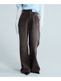【SALE／50%OFF】アシメウエストワイドデニム JEANASIS ジーナシス パンツ ジーンズ・デニムパンツ ブラック ブラウン ブルー【RBA_E】【送料無料】[Rakuten Fashion]
