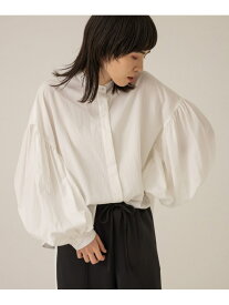 【SALE／39%OFF】Balloon Sleeve Shirt eL ジーナシス トップス シャツ・ブラウス ホワイト ブラック【RBA_E】【送料無料】[Rakuten Fashion]