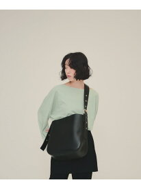 Big Shoulder Bag eL ジーナシス バッグ ショルダーバッグ ブラック ホワイト【先行予約】*【送料無料】[Rakuten Fashion]