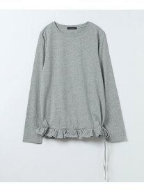 スソフリルドロストLS TEE JEANASIS ジーナシス トップス カットソー・Tシャツ グレー ブラック ホワイト【先行予約】*【送料無料】[Rakuten Fashion]