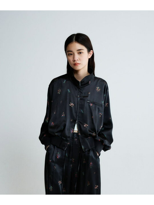 楽天市場】フラワーサテンブルゾン JEANASIS ジーナシス ジャケット 