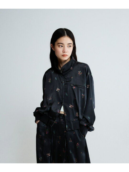 楽天市場】フラワーサテンブルゾン JEANASIS ジーナシス ジャケット 