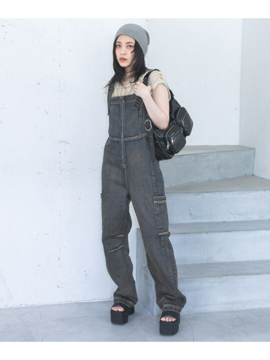 楽天市場】【SALE／55%OFF】サイドポケットデニムサロペ JEANASIS 