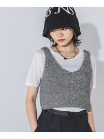 グリッタービスチェ2P SS JEANASIS ジーナシス トップス カットソー・Tシャツ ブラック ゴールド ブルー【送料無料】[Rakuten Fashion]