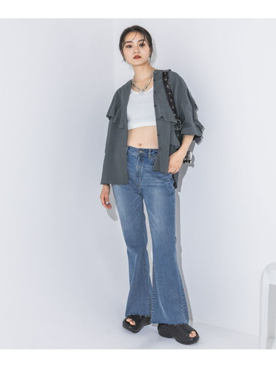 楽天市場】【SALE／50%OFF】スタッズフレアデニム JEANASIS ジーナシス 